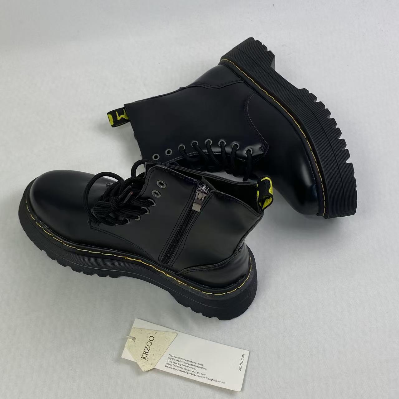 8-hole thick-soled high-heeled Martin boots