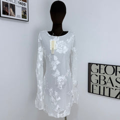 Bell-Sleeved Bodycon Dress