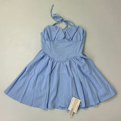 Strapless halter-neck dress