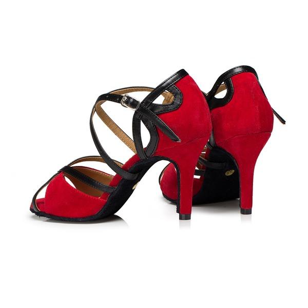 Women's Leatherette Customized Heel Ballroom Dance Shoes/Latin Shoes