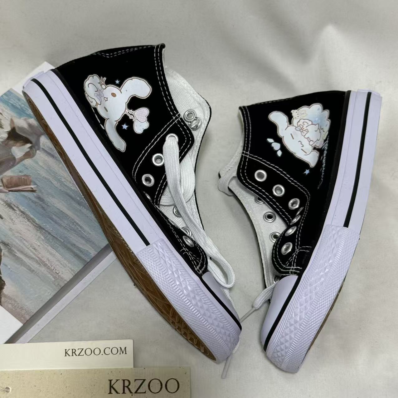 Cartoon-Style Casual Canvas Shoes