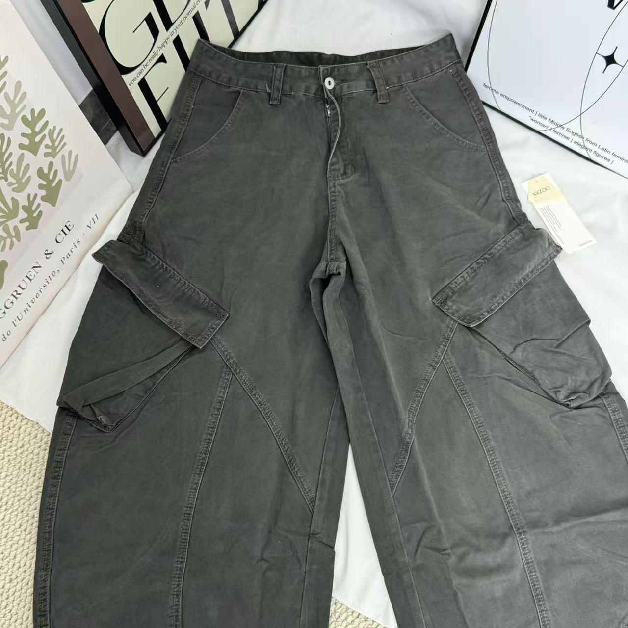 Cargo-Style Curved-Leg  Rousers