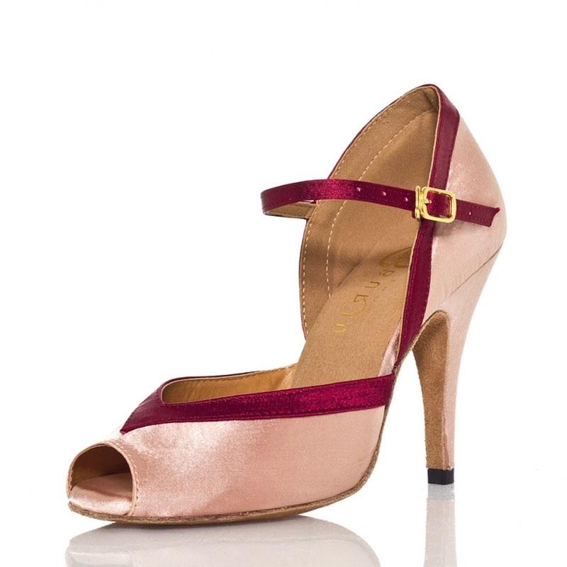 Women's Satin Customized Heel Ballroom Dance Shoes Salsa Latin Dance Shoes