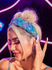 Wide Gradient Color Twist Braids Headband