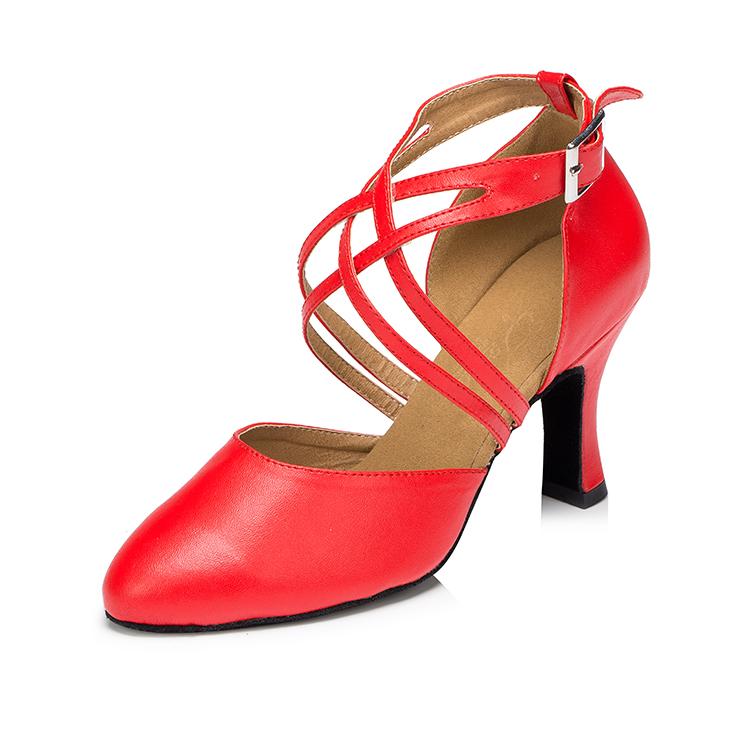 Women's Microfiber Leather 8.3cm Heels Ballroom Dance Shoes Modern Dance Shoes