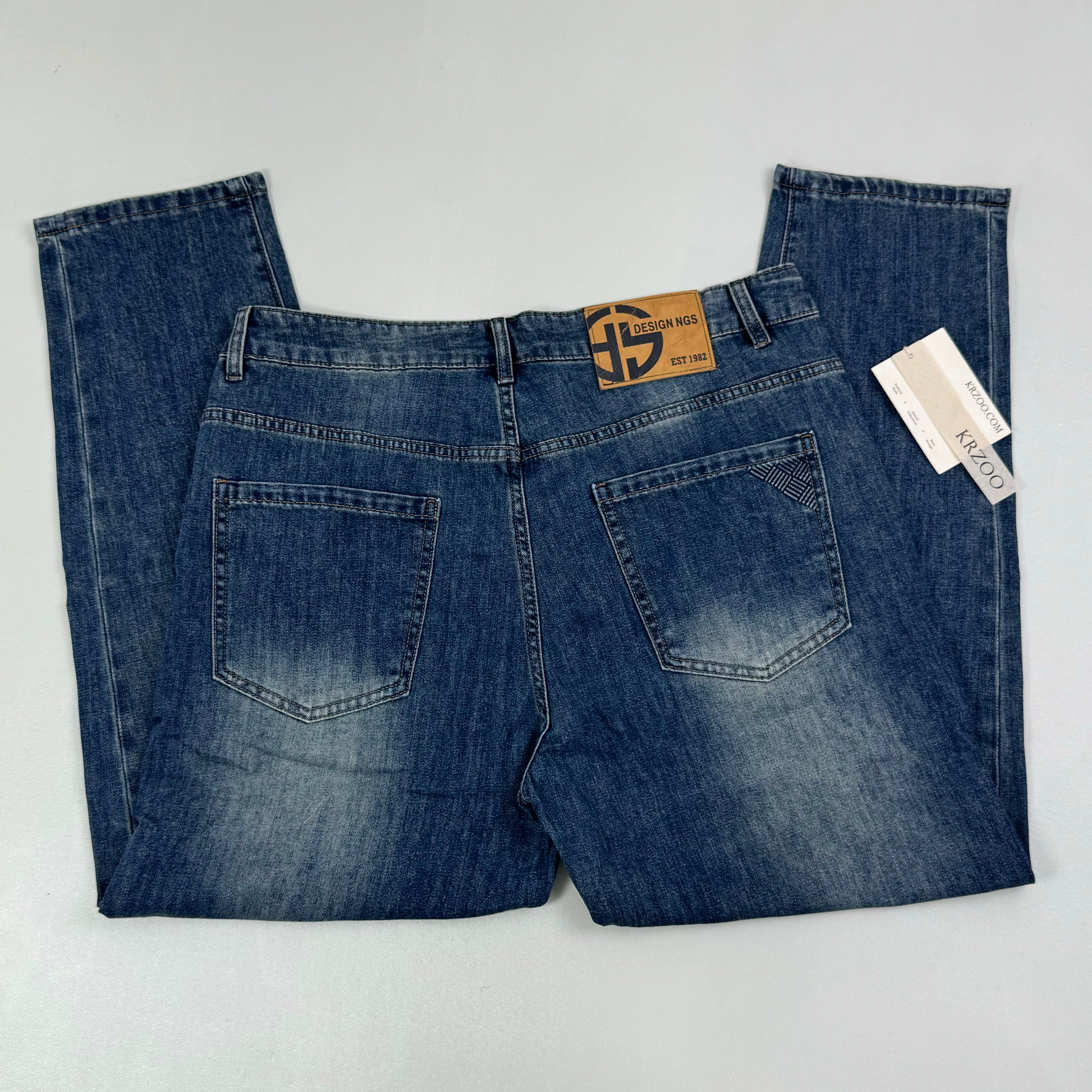 Straight-leg stretchy slim-fit jeans