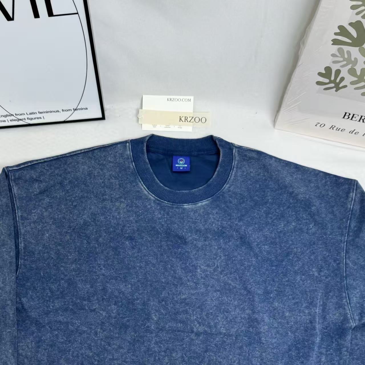 Batik Washed Distressed Vintage Sweatshirt