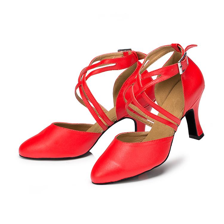 Women's Microfiber Leather 8.3cm Heels Ballroom Dance Shoes Modern Dance Shoes