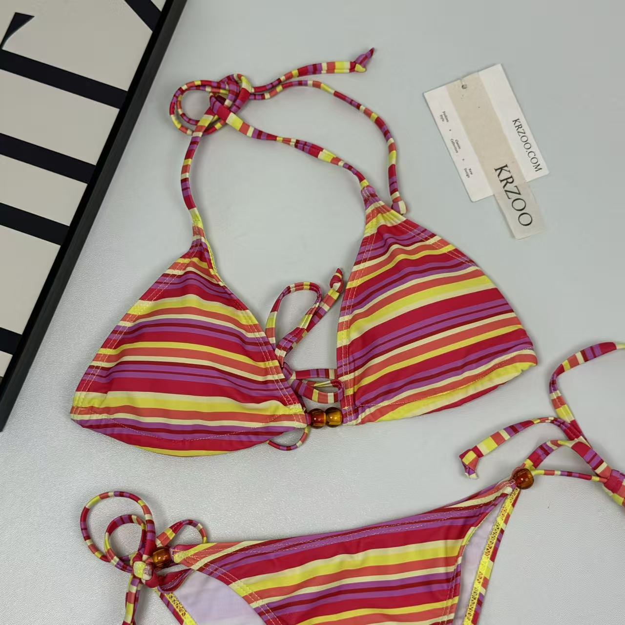 Three-piece striped sling set