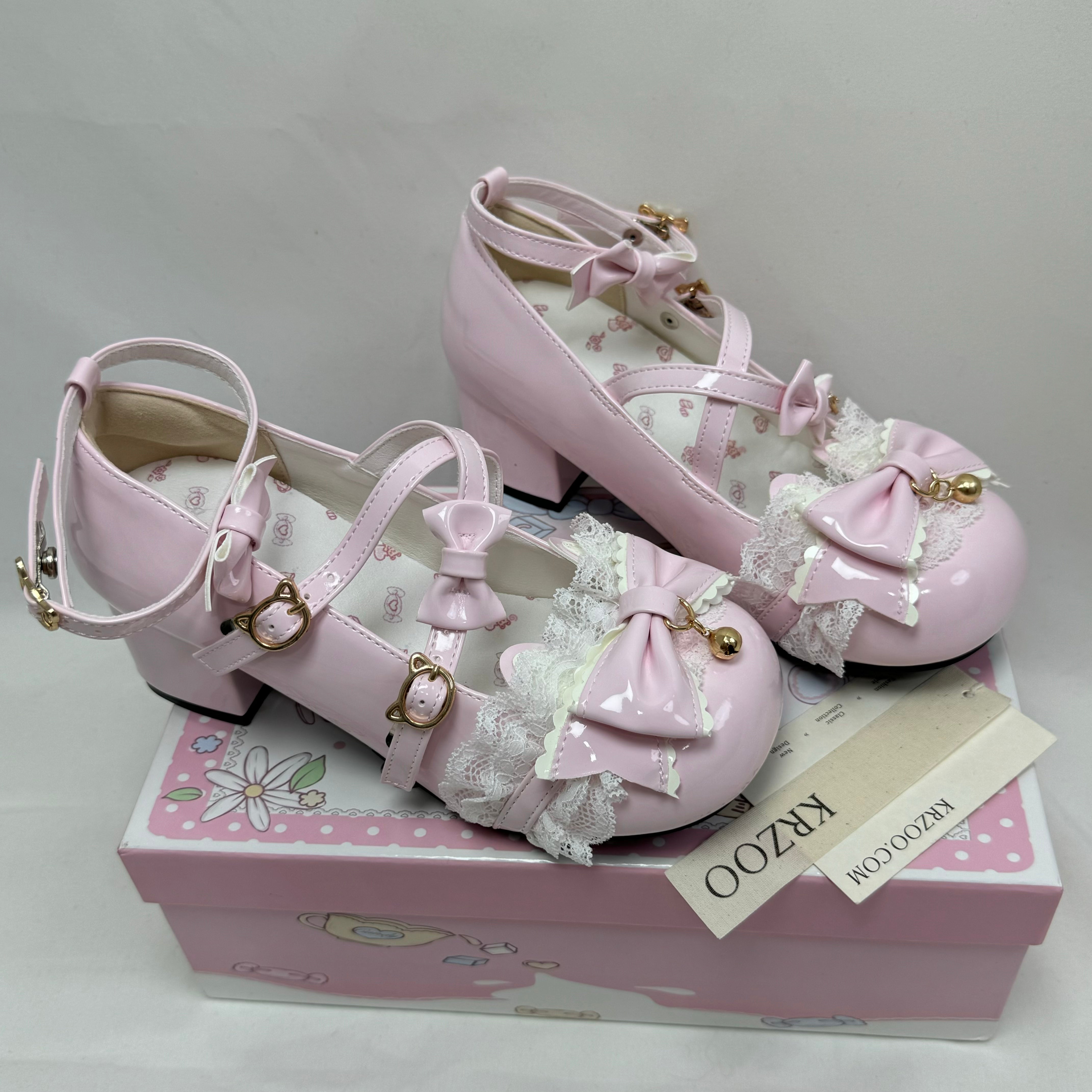 Bell-shaped bow Loliita platform shoes