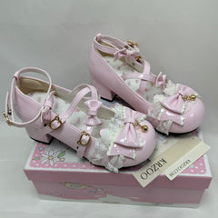 Bell-shaped bow Loliita platform shoes