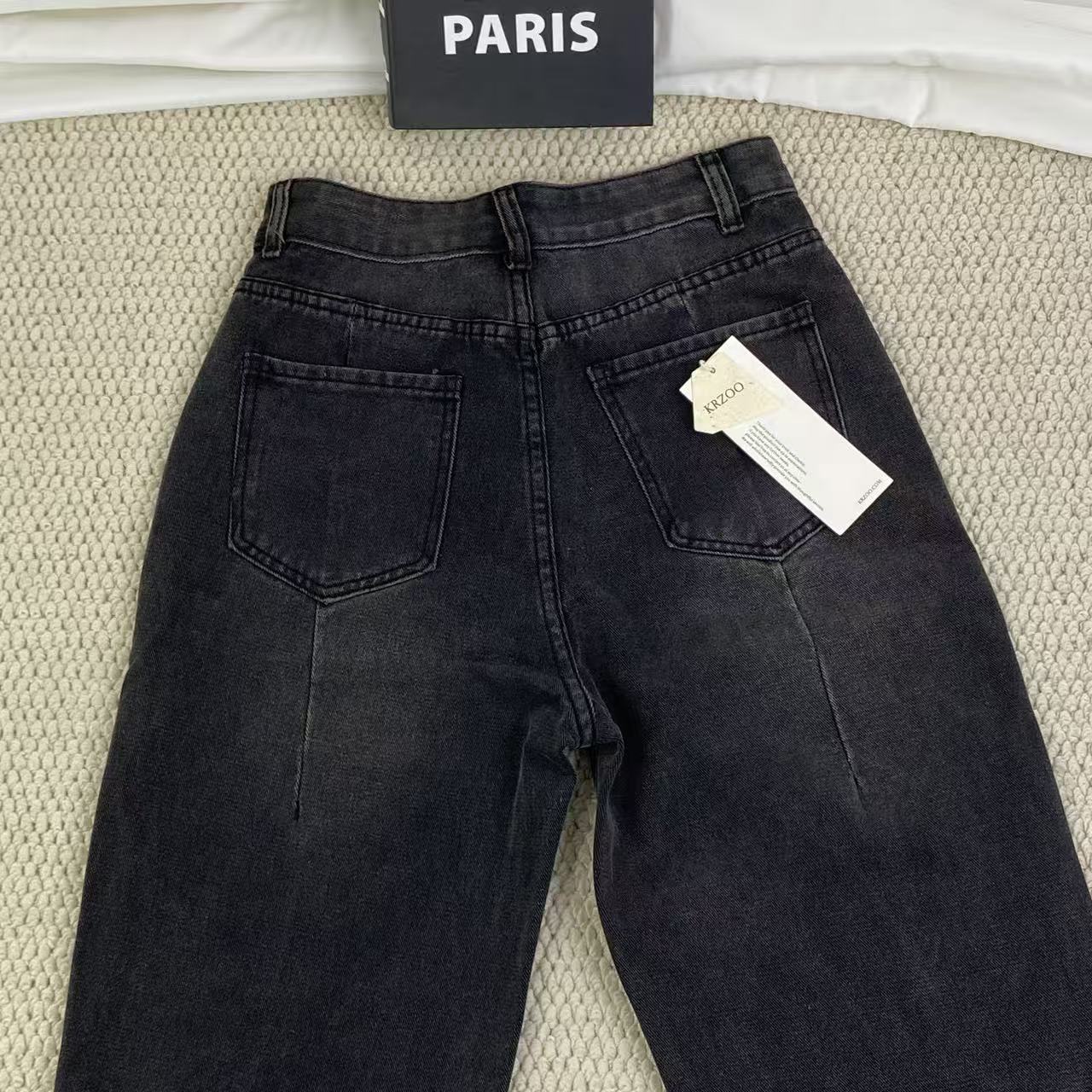 High street washed and distressed heavyweight