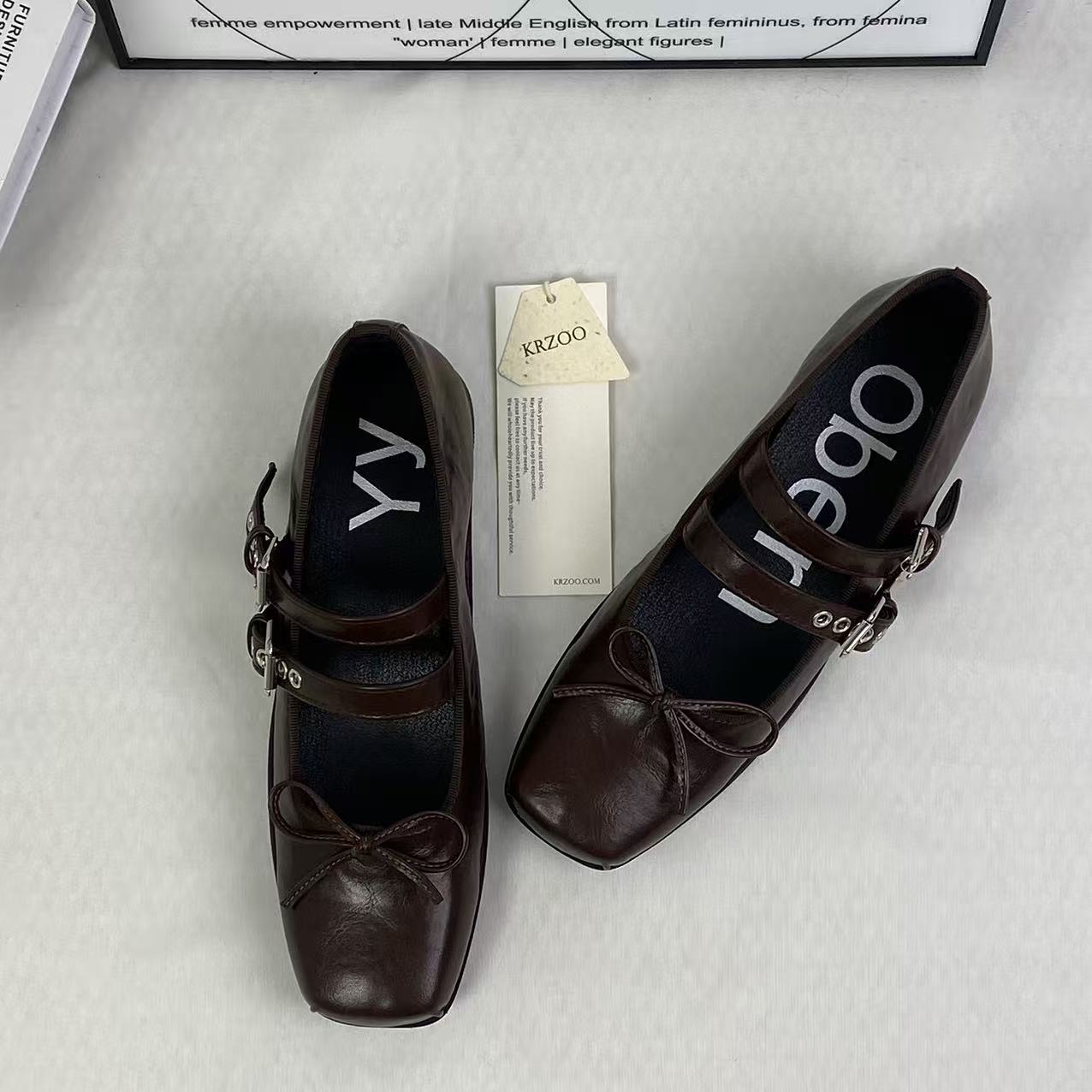 Ballet platform flat shoes