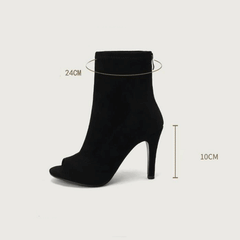 Women's 10cm Slim High Heel JazDance Shoes Heels Open Toe Dance Boots