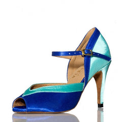Women's Satin Customized Heel Ballroom Dance Shoes Salsa Latin Dance Shoes