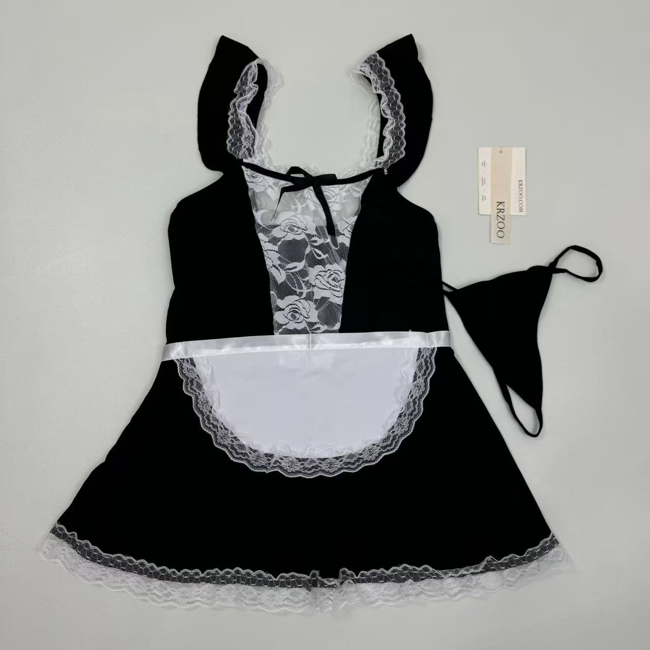 Sexy uniform with lace maid outfit