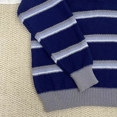 Japanese Retro Striped Top