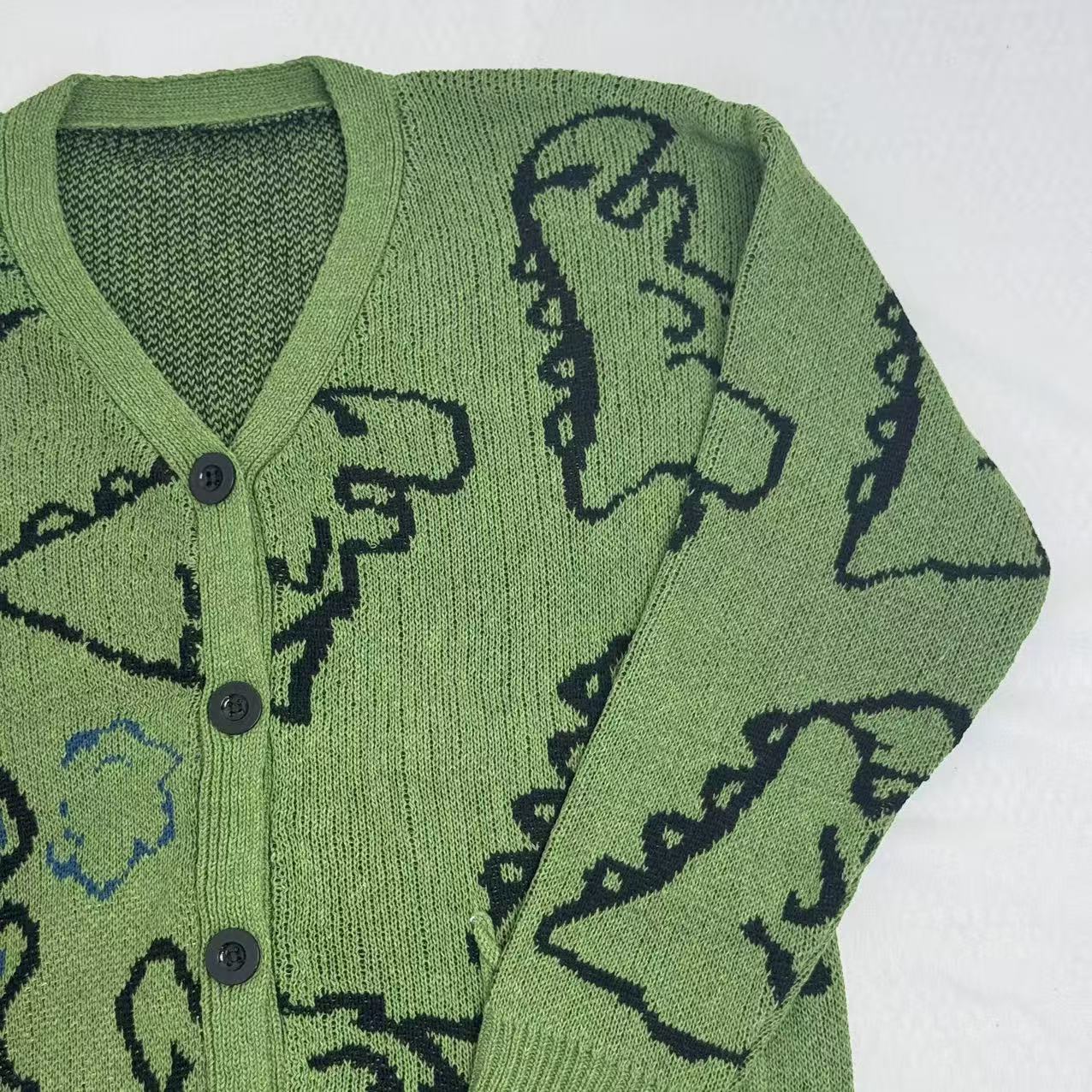 Street Cartoon Cardigan Sweater
