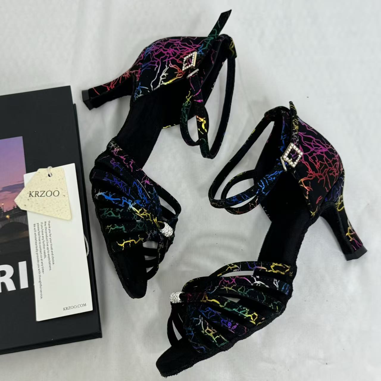 Soft-Soled Indoor High-Heeled Dance Shoes