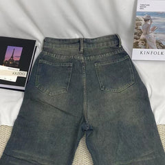 Old Washed Denim Jeans