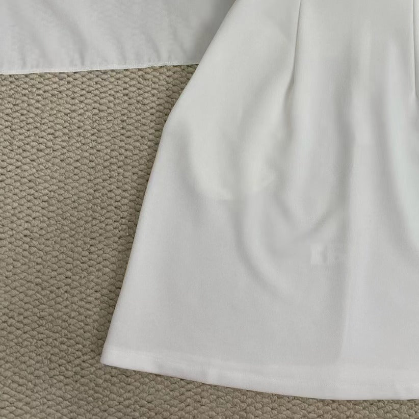 Beaded Strap Solid Color Dress