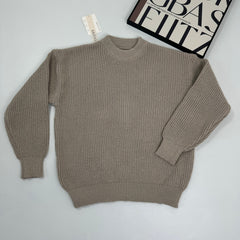 Heavy-duty thick needle textured sweater