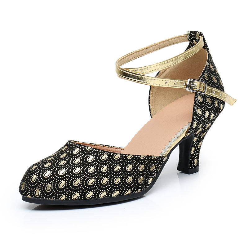 Women's Satin Customized Heel Ballroom Dance Shoes