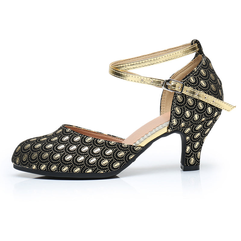 Women's Satin Customized Heel Ballroom Dance Shoes