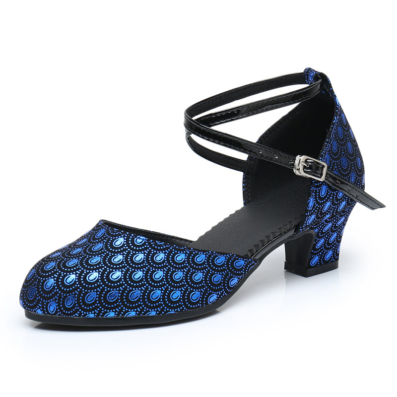Women's Satin Customized Heel Ballroom Dance Shoes