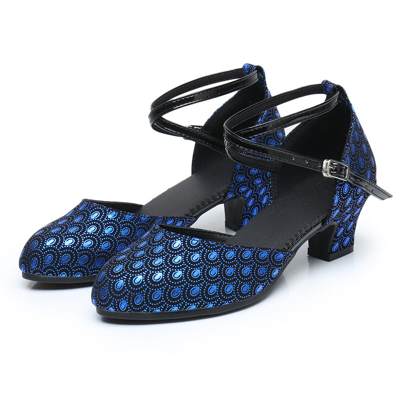 Women's Satin Customized Heel Ballroom Dance Shoes