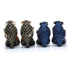 Women's Satin Customized Heel Ballroom Dance Shoes