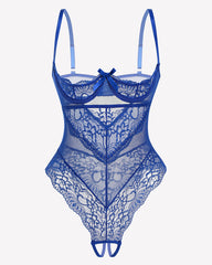 Underwire Lace Teddy Lingerie Bodysuit