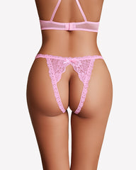 Low Rise Briefs Floral Lace Thong Panties