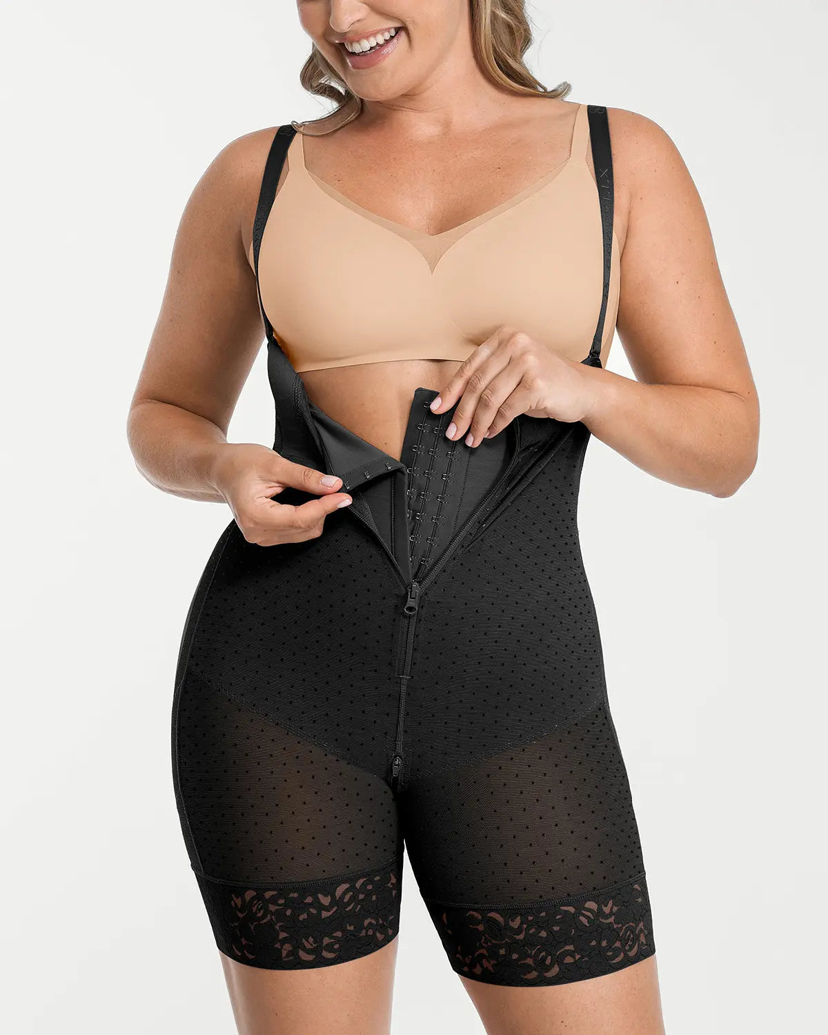 BOOT-YEAHâ„?AirSlim® High-Waisted Polka Dot Short