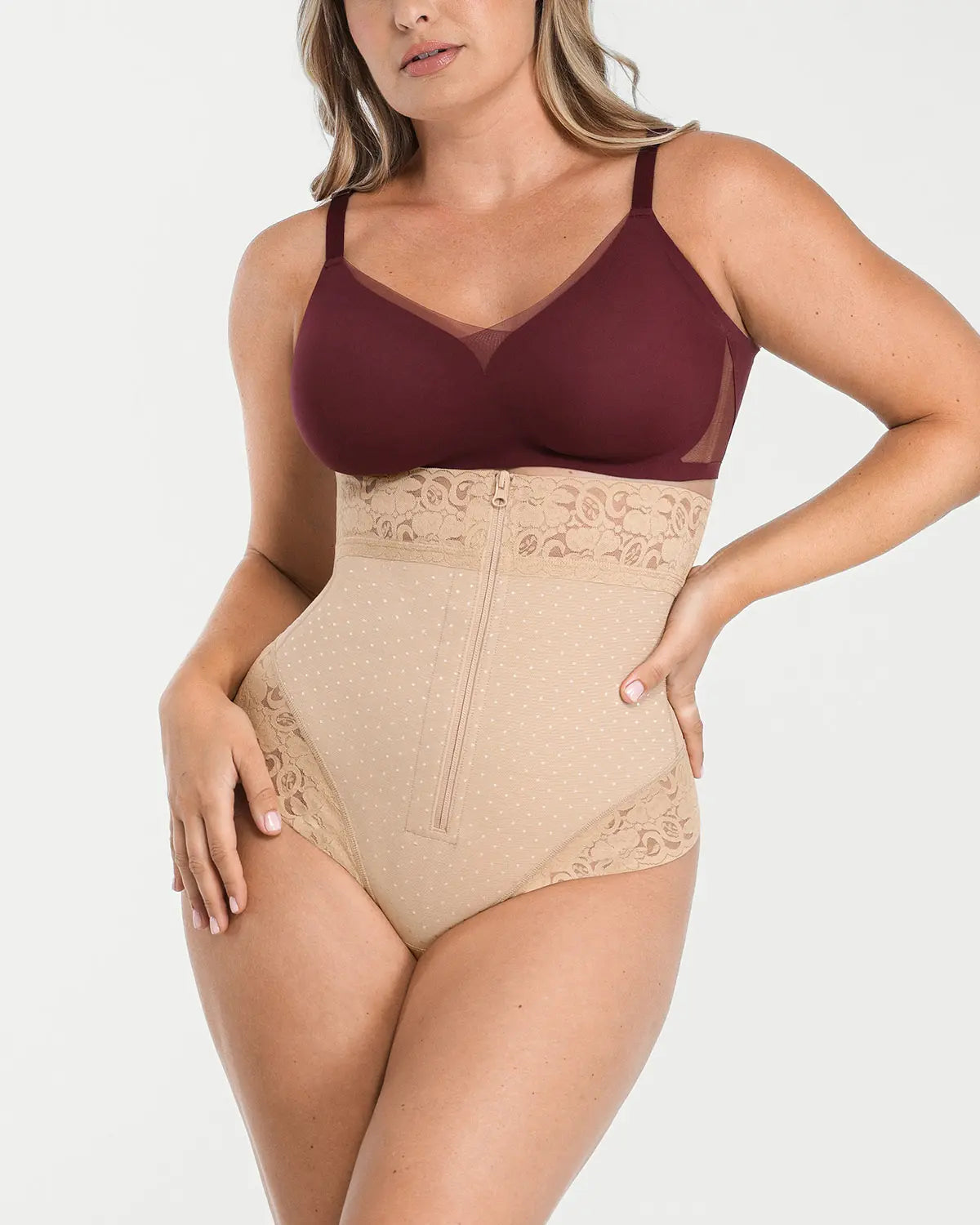 Bare Essentialsâ„?AirSlim® High-Waisted Polka Dot Shaping Thong