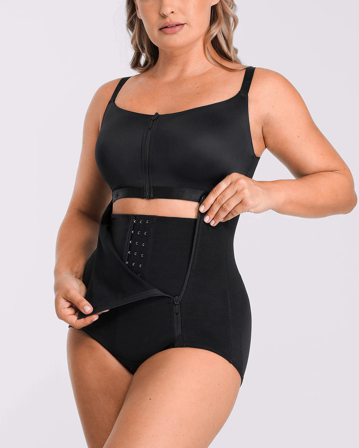 BOOT-YEAHâ„?AirSlim®  Built-in Tummy Control Cincher Brief Bodysuit
