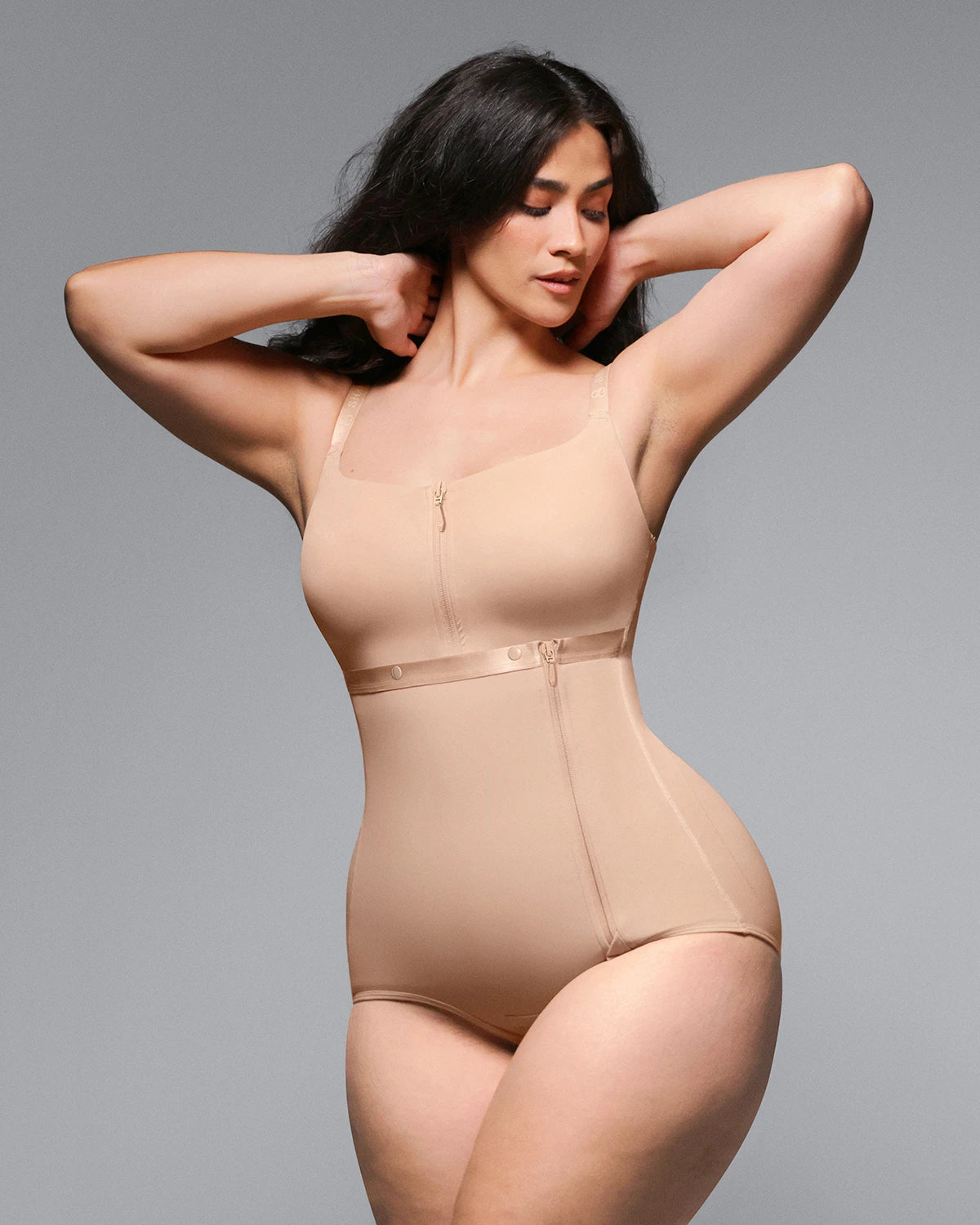 BOOT-YEAHâ„?AirSlim®  Built-in Tummy Control Cincher Brief Bodysuit