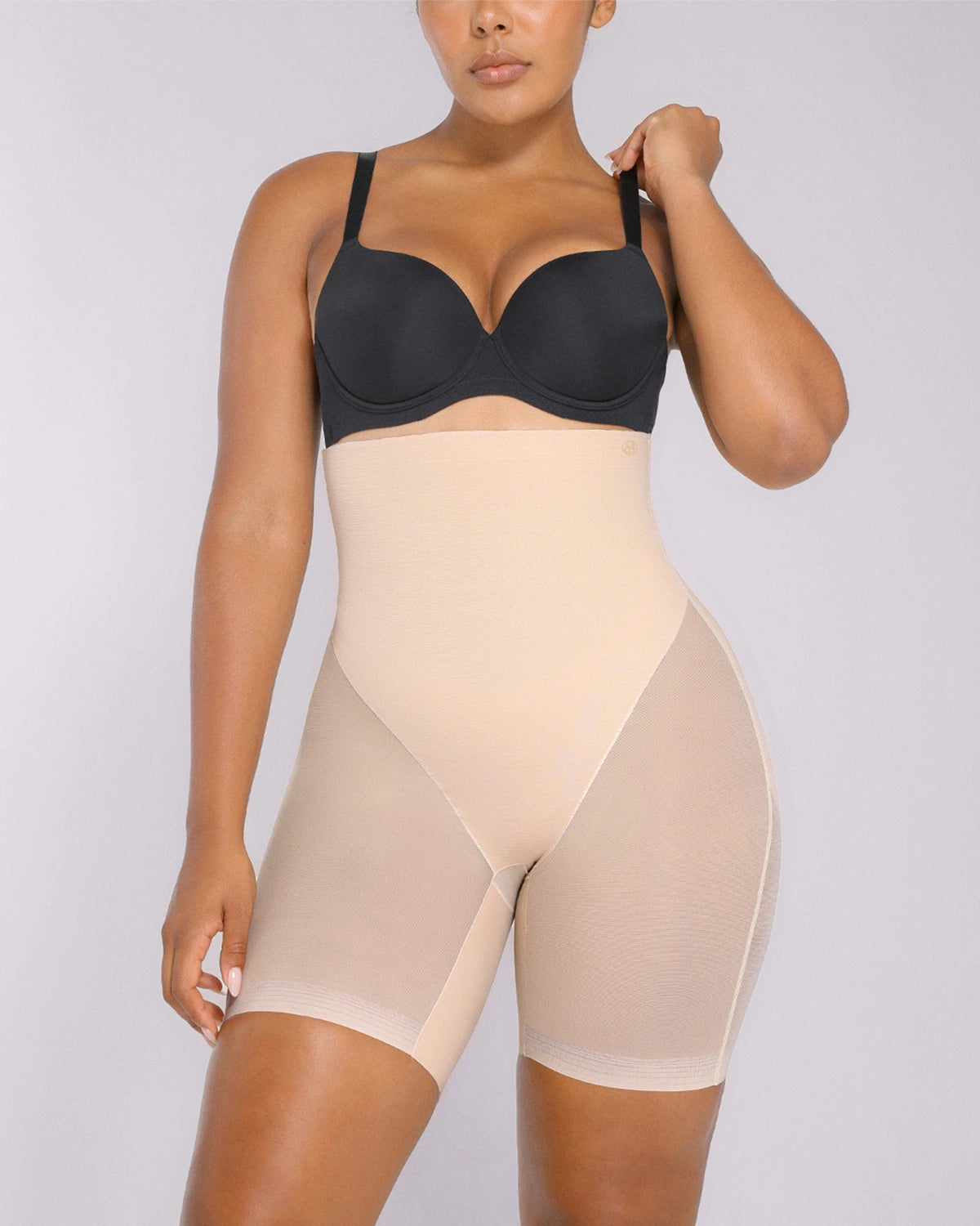 BOOT-YEAHâ„?MeshSmoothâ„?High-Waisted Mid Thigh Short