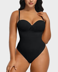Back Lace-Up Seamless Shapewear Bodysuit