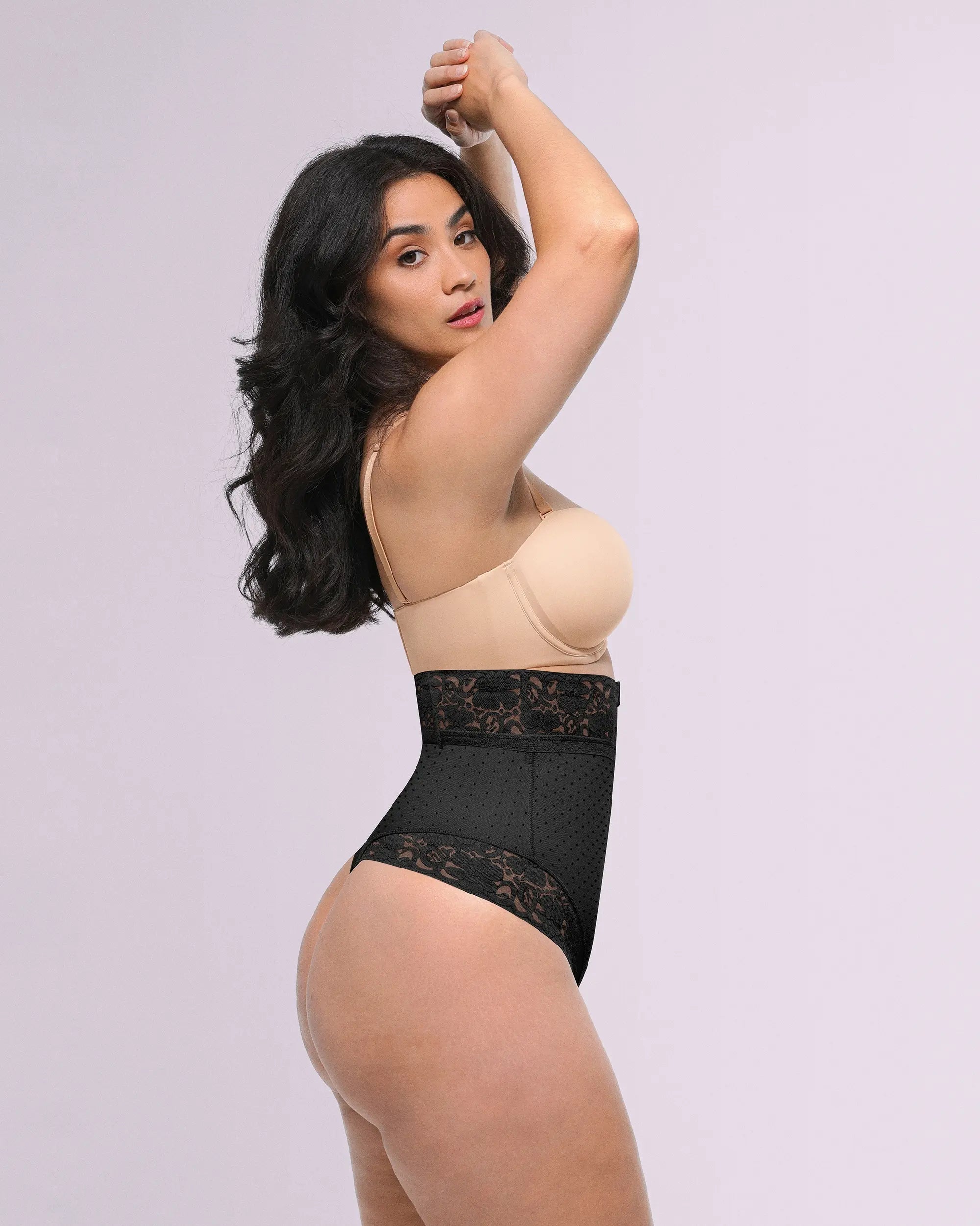 Bare Essentialsâ„?AirSlim® High-Waisted Polka Dot Shaping Thong