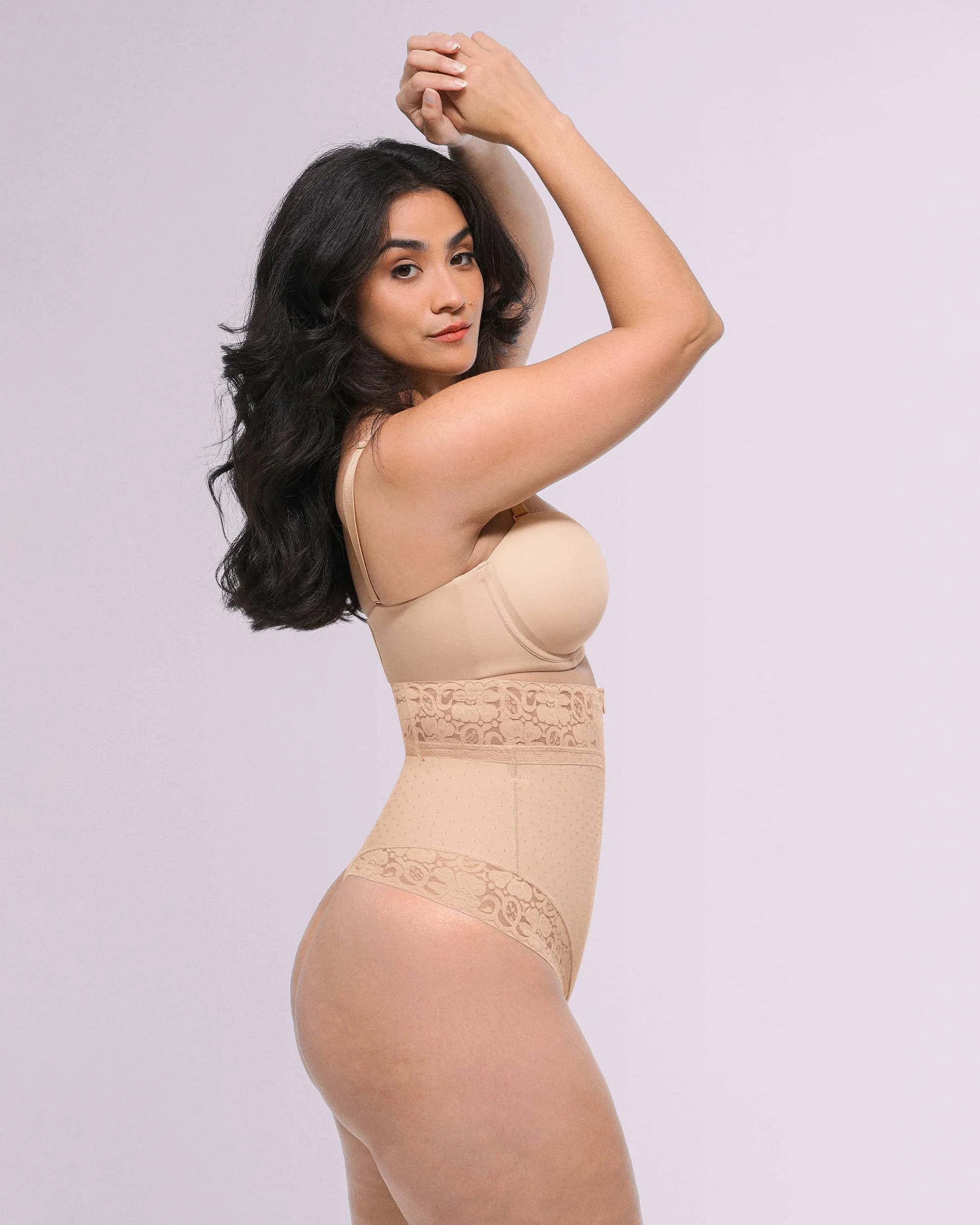 Bare Essentialsâ„?AirSlim® High-Waisted Polka Dot Shaping Thong
