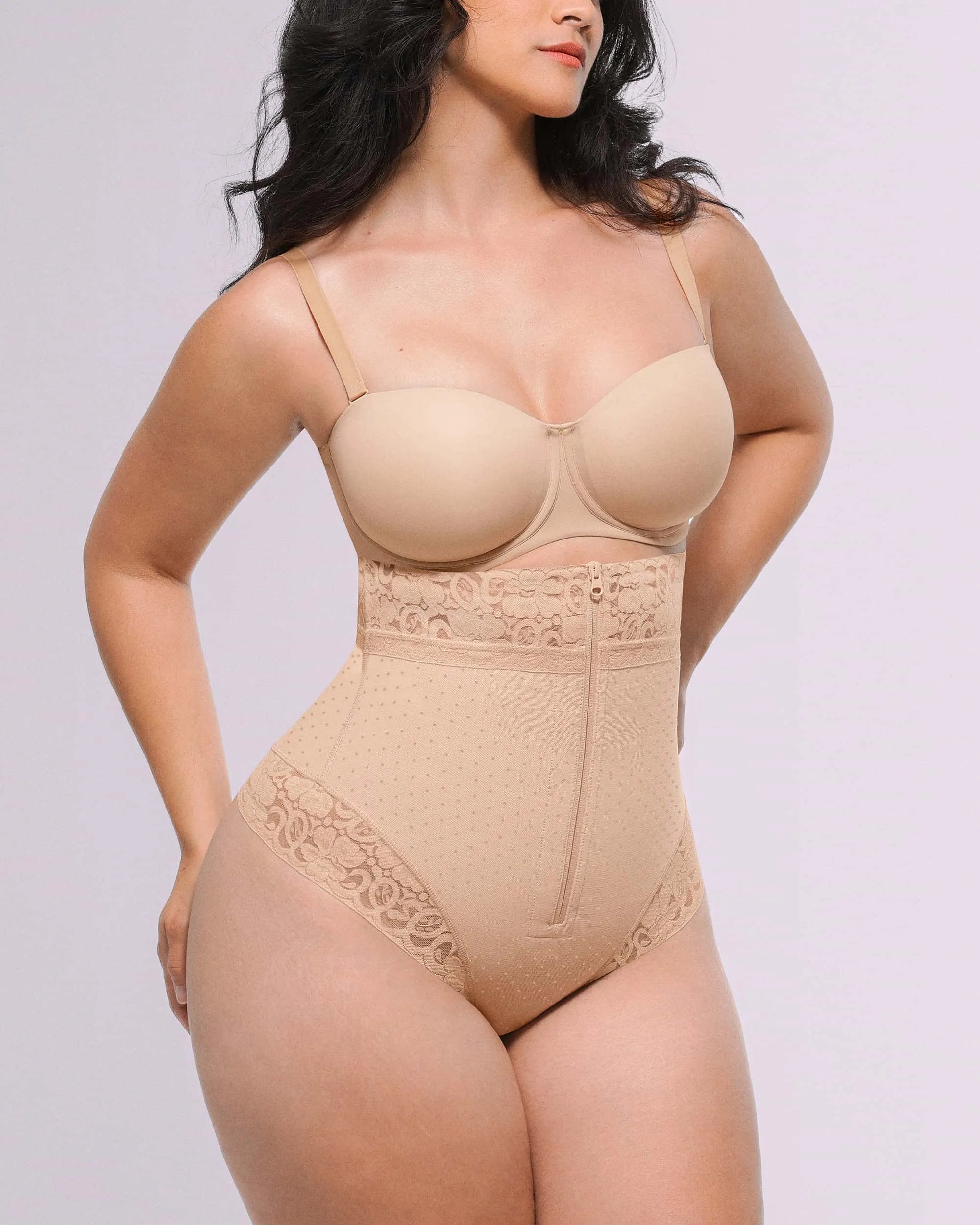 Bare Essentialsâ„?AirSlim® High-Waisted Polka Dot Shaping Thong