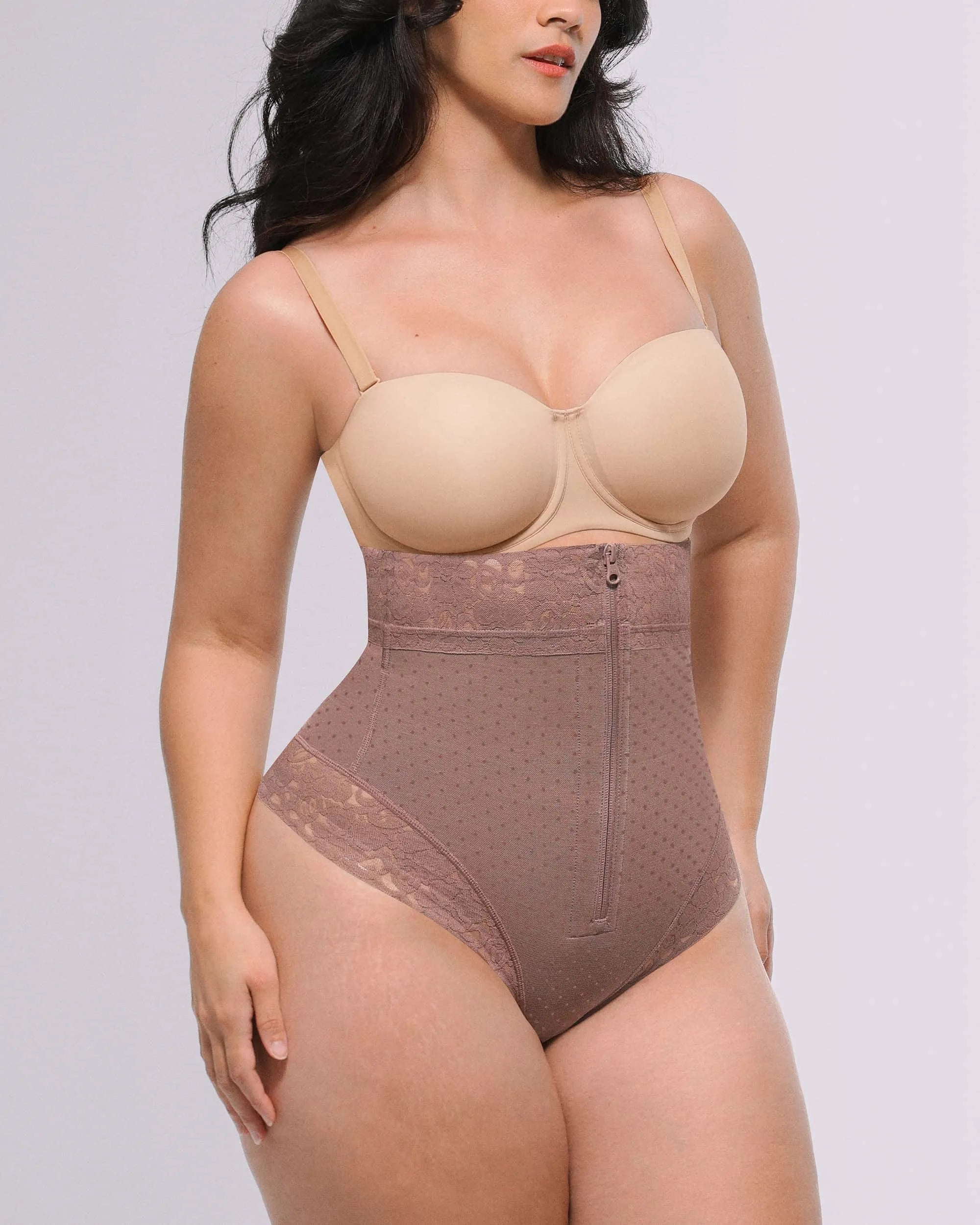 Bare Essentialsâ„?AirSlim® High-Waisted Polka Dot Shaping Thong