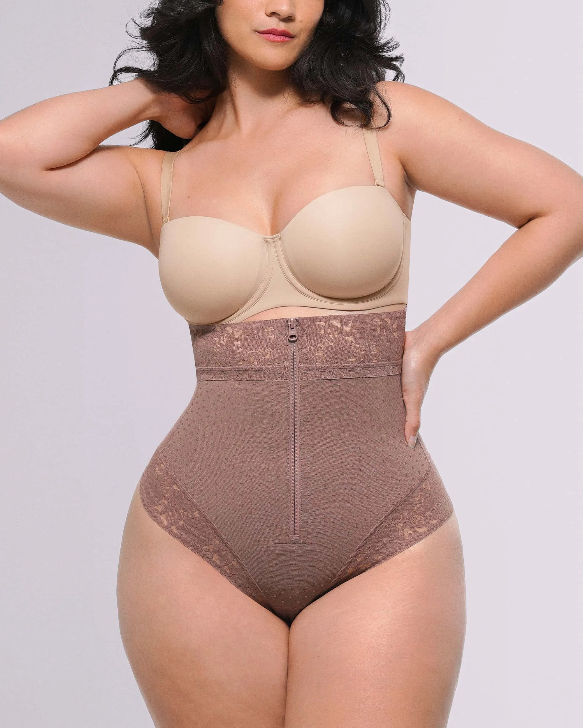 Bare Essentialsâ„?AirSlim® High-Waisted Polka Dot Shaping Thong