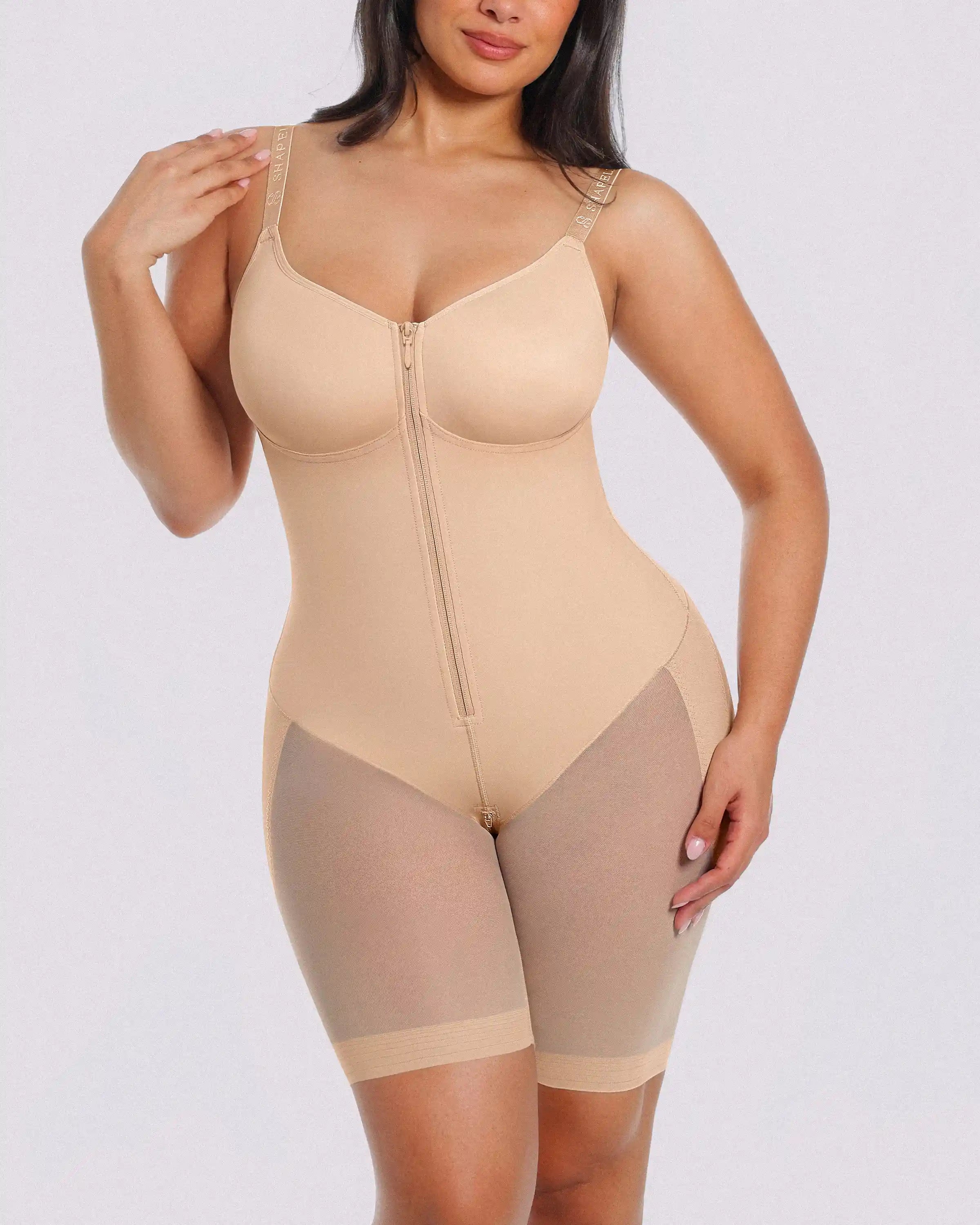 Bare Essentialsâ„?AirSlim® Hourglass Full Body Mid Thigh Bodysuit
