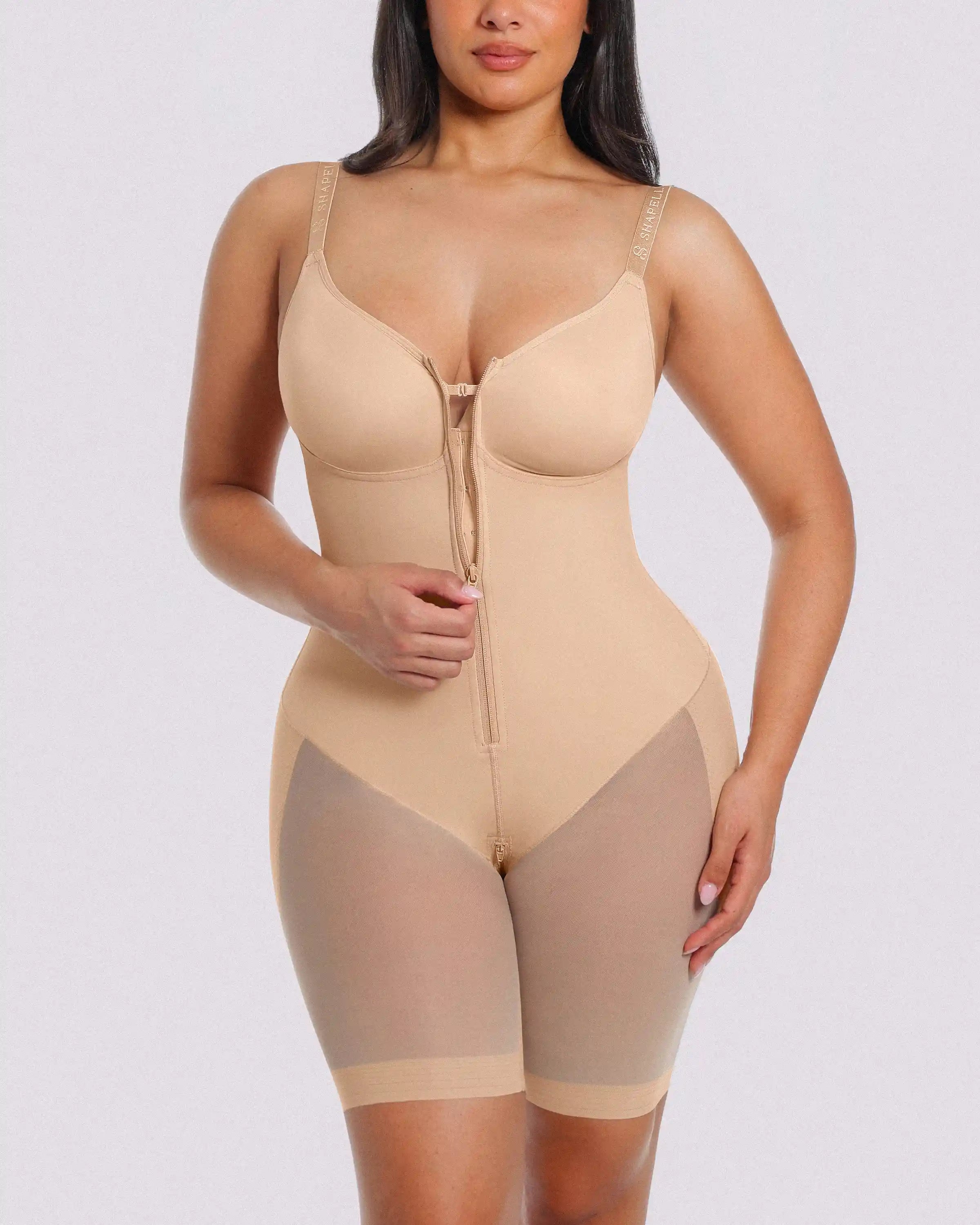 Bare Essentialsâ„?AirSlim® Hourglass Full Body Mid Thigh Bodysuit