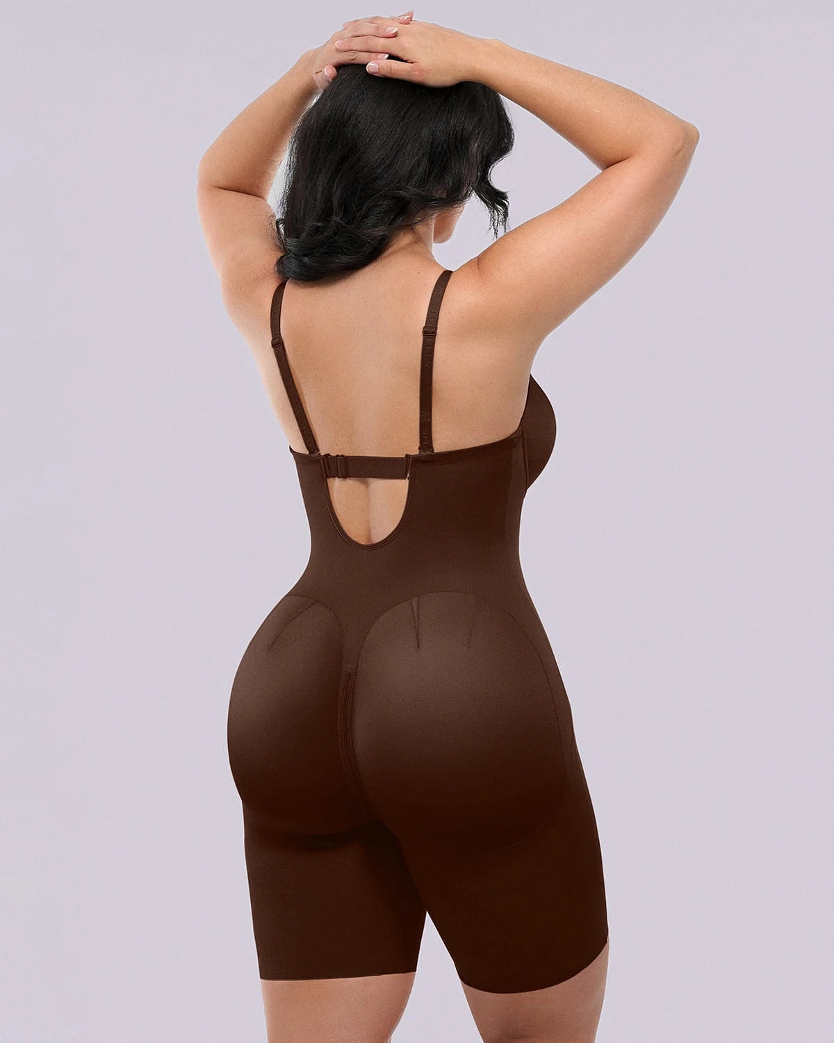 Bare Essentialsâ„?AirSlim® Strapless Mid Thigh Bodysuit