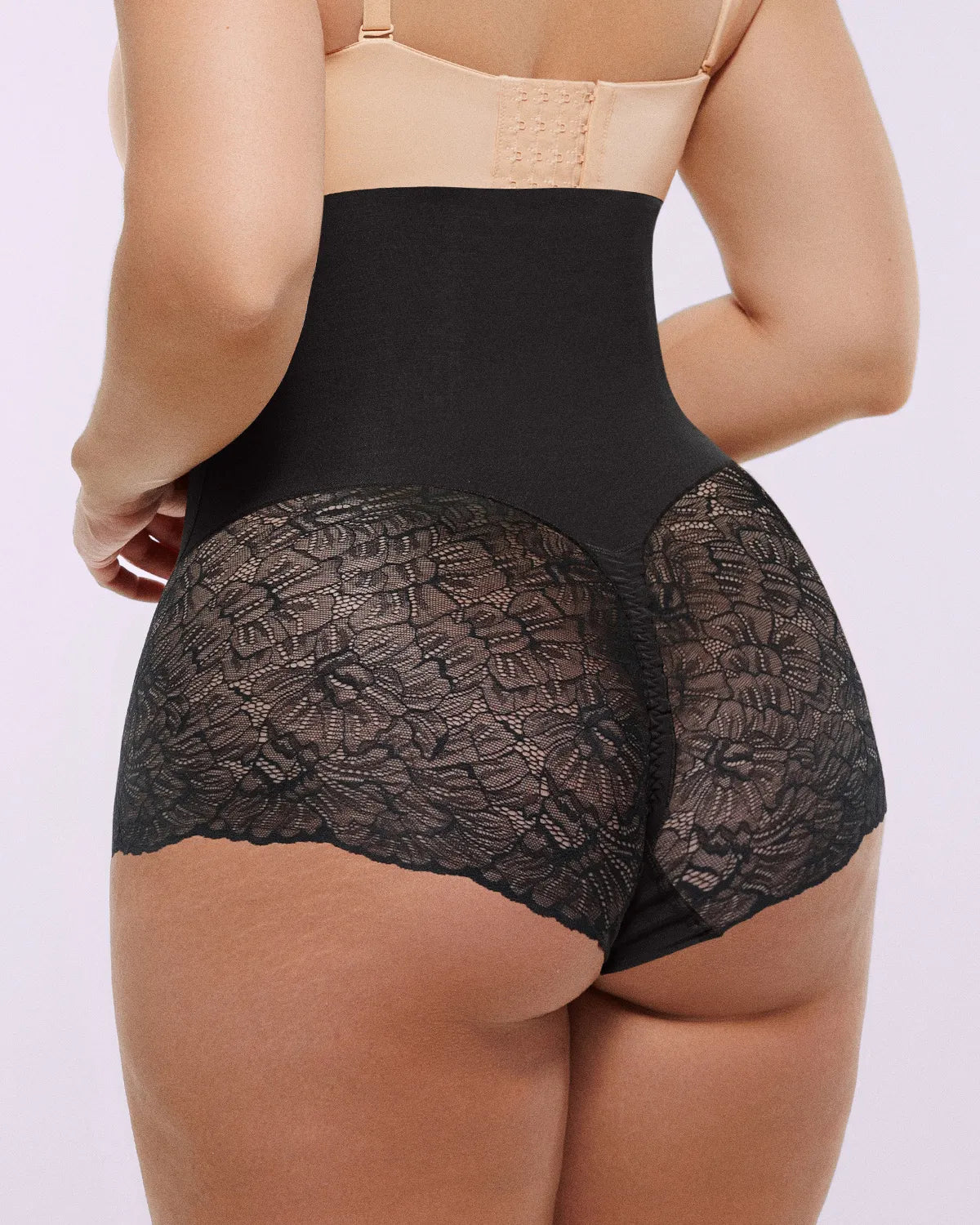 Bare Essentialsâ„?MeshSmoothâ„?High-Waisted  Sheer Lace Brief