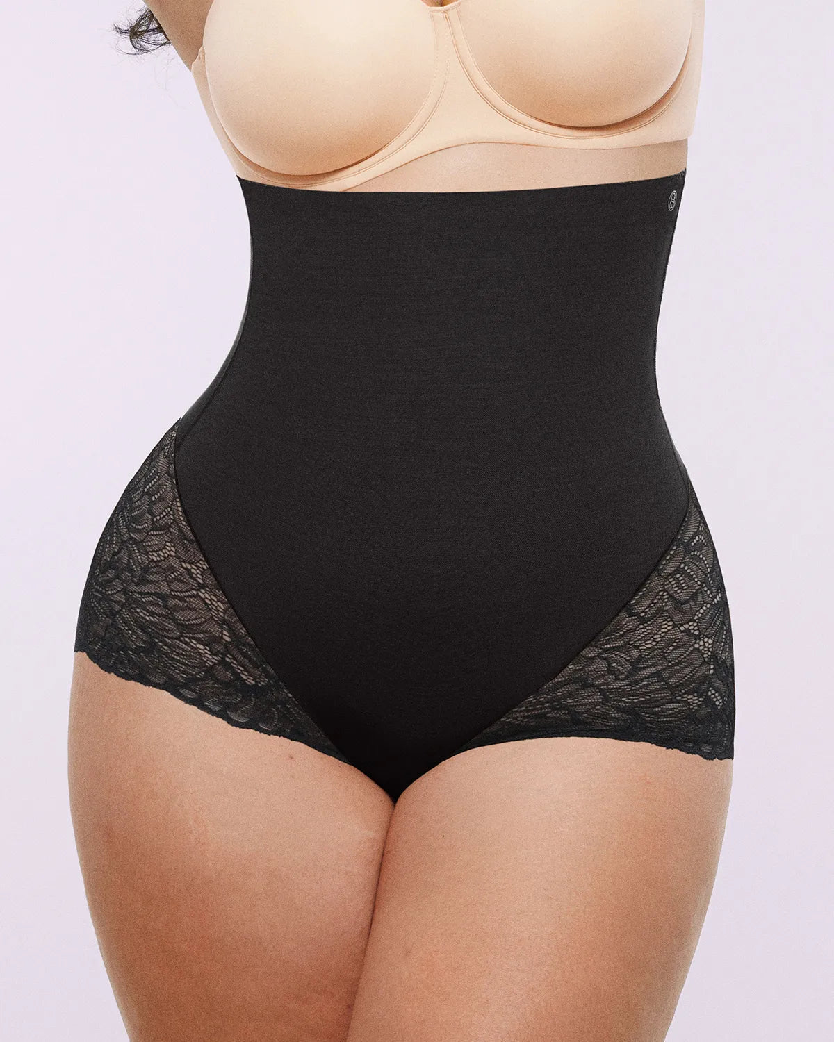 Bare Essentialsâ„?MeshSmoothâ„?High-Waisted  Sheer Lace Brief