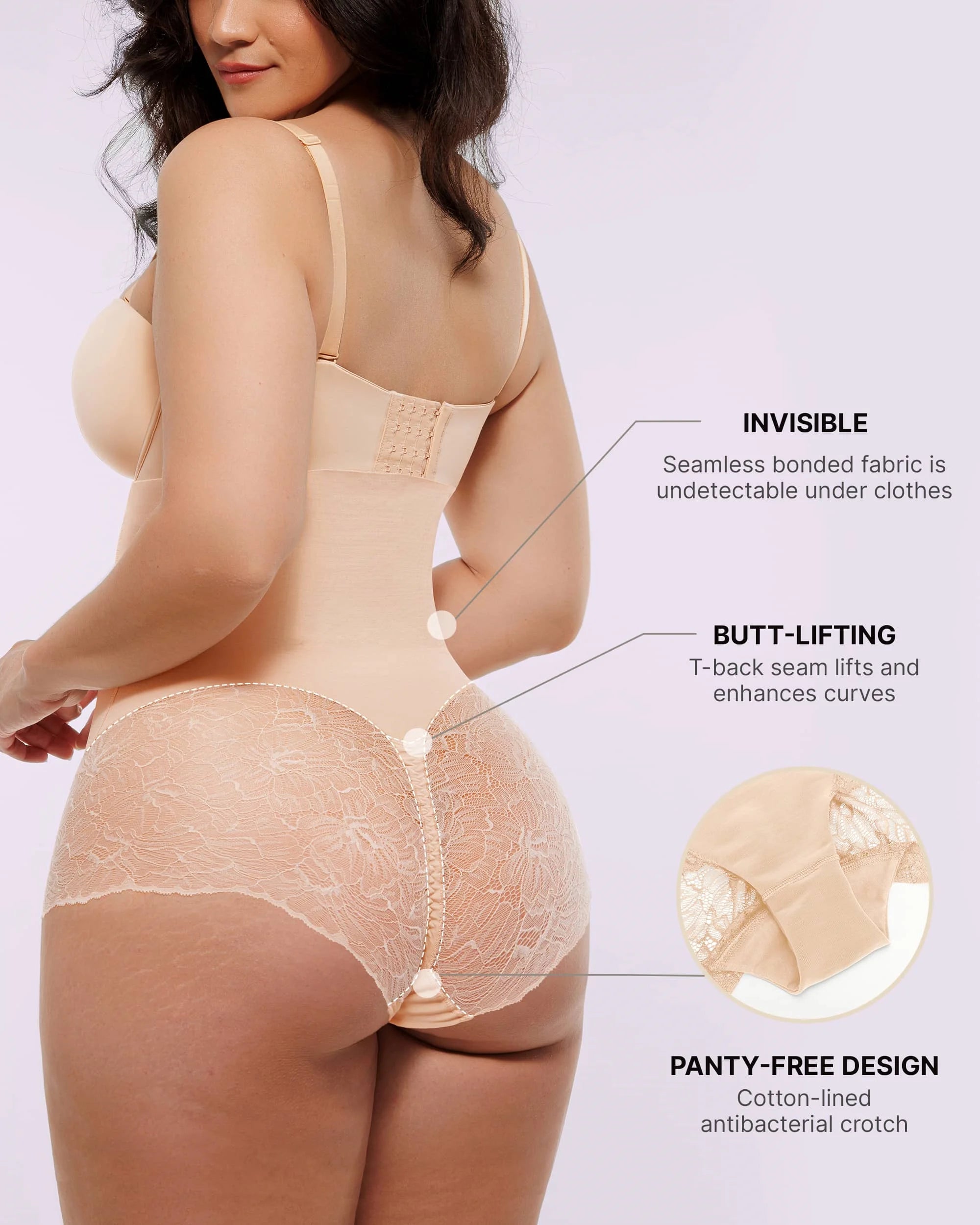 Bare Essentialsâ„?MeshSmoothâ„?High-Waisted  Sheer Lace Brief